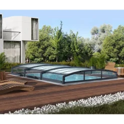 Canopia Coperture Per Piscina*Majorca CoPertura Telescopica de Policarbonato & Alluminio Per Piscina 8X4 m