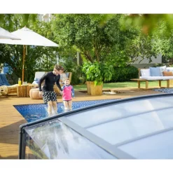 Canopia Coperture Per Piscina*Majorca CoPertura Telescopica de Policarbonato & Alluminio Per Piscina 8X4 m