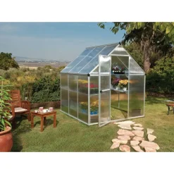 Canopia Serra Da Giardino Canopia*Mythos Doppio Strato Serra Da Giardino in Policarbonato 186X185X208 cm Argento