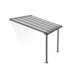 Canopia Pergole*Olympia Pergola Addossata in Alluminio 3X3 m Grigio