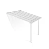 Canopia Pergole*Olympia Pergola Addossata in Alluminio 3X3 m Bianco