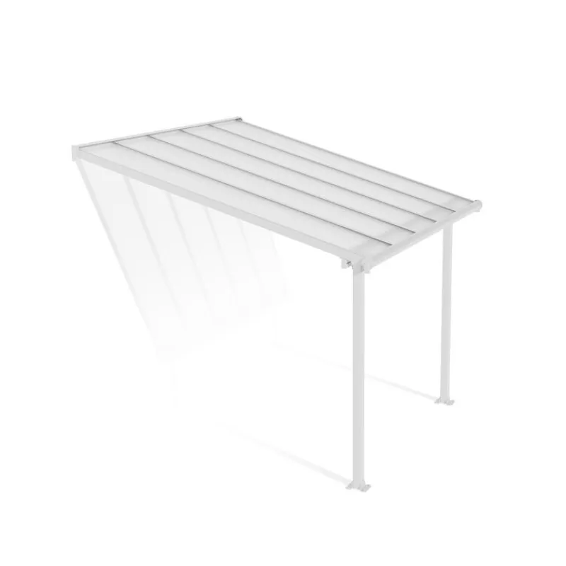 Canopia Pergole*Olympia Pergola Addossata in Alluminio 3X3 m Bianco