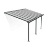 Canopia Pergole*Olympia Pergola Addossata in Alluminio 3X5.5 m Grigio