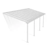 Canopia Pergole*Olympia Pergola Addossata in Alluminio 3X7.4 m Bianco