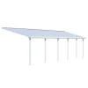 Canopia Pergole*Olympia Pergola Addossata in Alluminio 3X9.8 m Bianco