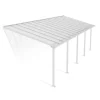Canopia Pergole*Olympia Pergola Addossata in Alluminio 3X9.2 m Bianco