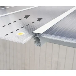 Canopia Pergole*Olympia Pergola Addossata in Alluminio 3X9.2 m Bianco
