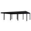 Canopia Carport*OSLO Carport in Alluminio 6X9 m Nero