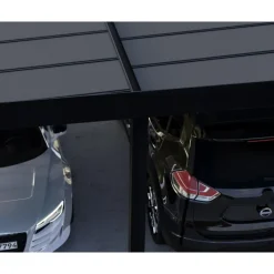 Canopia Carport*OSLO Carport in Alluminio 6X9 m Nero