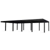 Canopia Carport*OSLO Carport in Alluminio 6X12 m Nero