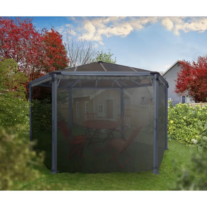 Canopia Accessori Canopia|Gazebo*Rete Antizanzare Esagonale Per Gazebo Monaco / Roma 2.3X2.2 m