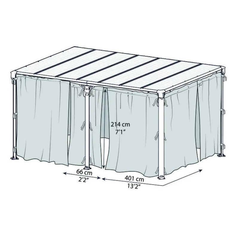 Canopia Accessori Canopia|Gazebo*Rete Antizanzare Per Gazebo Milano & Martinique 4.7X2.2 m