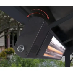 Canopia Accessori Canopia*Riscaldatore Infrarossi da Esterno in Fibra Di Carbonio IP65 Con Montaggio a Parete