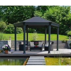 Canopia Gazebo*Roma Gazebo Esagonale in Alluminio 3.6X4 m
