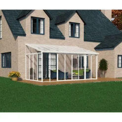 Canopia Verande|Pergole*San Remo Pergola Chiusa in Alluminio 3X5.6 m Bianco