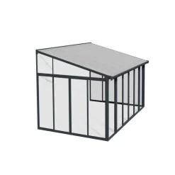 Canopia Verande|Pergole*San Remo Pergola Chiusa in Alluminio 3X4.4 m Grigio