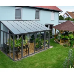 Canopia Verande|Pergole*San Remo Pergola Chiusa in Alluminio 3X4.4 m Grigio