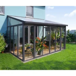 Canopia Verande|Pergole*San Remo Pergola Chiusa in Alluminio 3X4.4 m Grigio