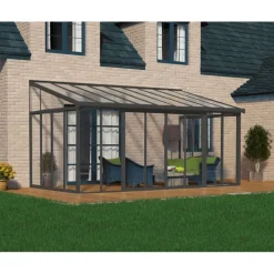 Canopia Verande|Pergole*San Remo Pergola Chiusa in Alluminio 3X5.6 m Grigio