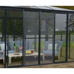 Canopia Accessori Canopia|Gazebo*Set Di Porte a Rete Per Garda/Sanremo/Ledro Veranda Grigio