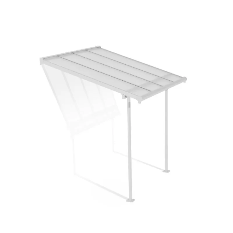 Canopia Pergole*Sierra Pergola Addossata in Alluminio 2.3X2.3 m Bianco