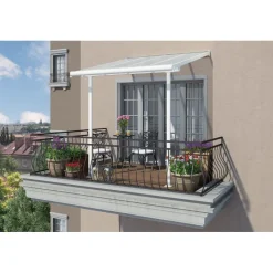 Canopia Pergole*Sierra Pergola Addossata in Alluminio 2.3X2.3 m Bianco