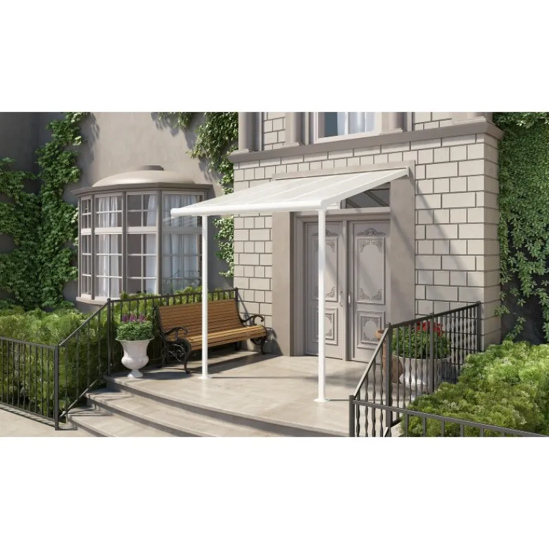 Canopia Pergole*Sierra Pergola Addossata in Alluminio 2.3X2.3 m Bianco