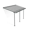 Canopia Pergole*Sierra Pergola Addossata in Alluminio 2.3X4.5 m Grigio
