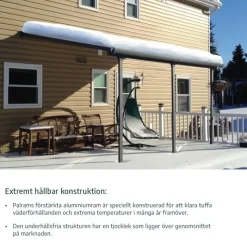 Canopia Pergole*Sierra Pergola Addossata in Alluminio 2.3X4.5 m Grigio