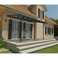 Canopia Pergole*Sierra Pergola Addossata in Alluminio 3X4.3 m Grigio