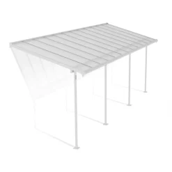 Canopia Pergole*Sierra Pergola Addossata in Alluminio 2.3X6.7 m Bianco