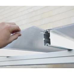Canopia Pergole*Sierra Pergola Addossata in Alluminio 2.3X6.7 m Bianco