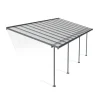 Canopia Pergole*Sierra Pergola Addossata in Alluminio 3X7.4 m Grigio