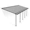 Canopia Pergole*Sierra Pergola Addossata in Alluminio 3X8.6 m Grigio