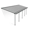 Canopia Pergole*Sierra Pergola Addossata in Alluminio 3X9.7 m Grigio