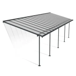 Canopia Pergole*Sierra Pergola Addossata in Alluminio 3X9.7 m Grigio