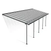 Canopia Pergole*Sierra Pergola Addossata in Alluminio 3X9.2 m Grigio