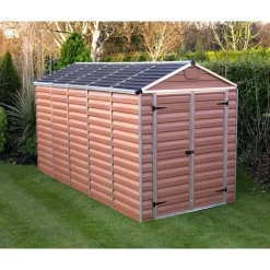 Canopia Casette Da Giardino Piccole*Skylight Casetta Da Giardino in Policarbonato 378X185X217 cm Ambra