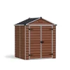 Canopia Casette Da Giardino Medie*Skylight Casetta Da Giardino in Policarbonato 154X185X217 cm Ambra