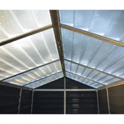 Canopia Casette Da Giardino Grandi*Skylight Casetta Da Giardino in Policarbonato 303X185X217 cm Grigio Scuro