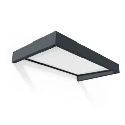 Canopia Pensiline*Sophia Pensilina Da Esterno 160X95 cm - Struttura Grigia Pannelli Opal Bianco
