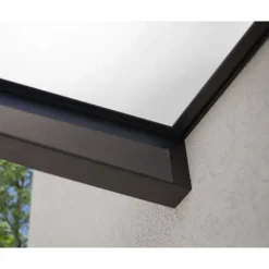 Canopia Pensiline*Sophia Pensilina Da Esterno 160X95 cm - Struttura Grigia Pannelli Opal Bianco