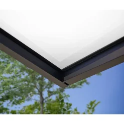 Canopia Pensiline*Sophia Pensilina Da Esterno 160X95 cm - Struttura Grigia Pannelli Opal Bianco