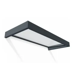 Canopia Pensiline*Sophia Pensilina Da Esterno 215X95 cm - Struttura Grigia Pannello Trasparente
