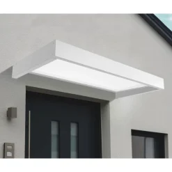 Canopia Pensiline*Sophia Pensilina Da Esterno 215X95 cm - Struttura Bianca Pannelli Opal Bianco