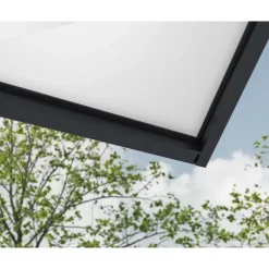 Canopia Pensiline*Sophia XL Pensilina Da Esterno 380X140 cm - Struttura Grigia Pannelli Opal Bianco