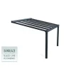 Canopia Pergole*Stockholm Pergola Addossata in Alluminio di Premium 3.4X3.7 m Trasparente