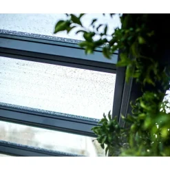 Canopia Pergole*Stockholm Pergola Addossata in Alluminio di Premium 3.4X6 m Trasparente