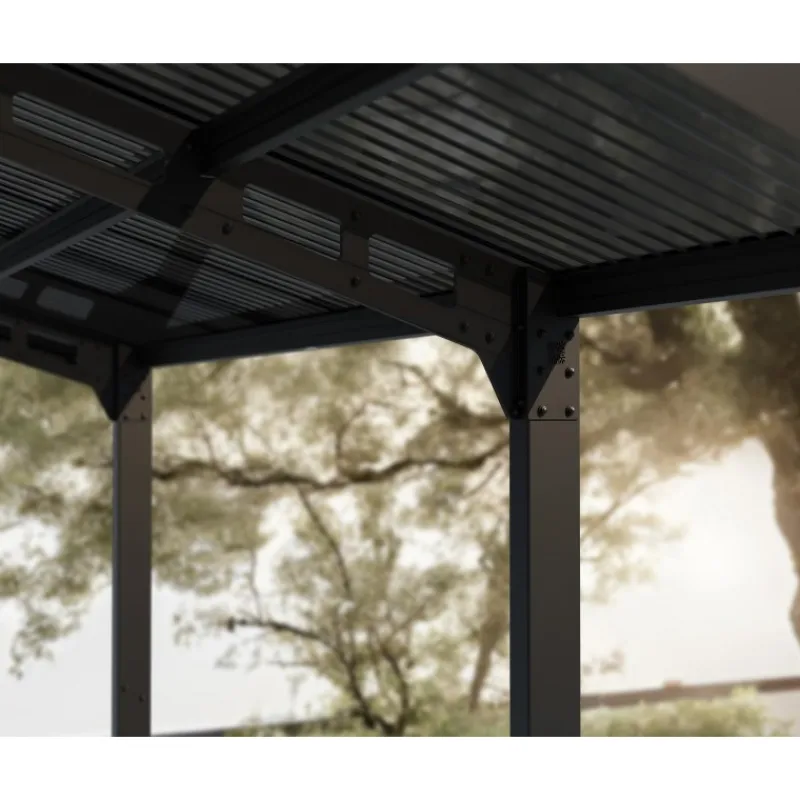 Canopia Carport*Sydney Carport in Alluminio 3 X 6 m Nero