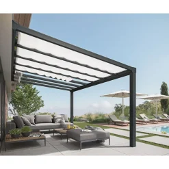 Canopia Accessori Canopia|Pergole*Tenda da Tetto Per la Pergola Stockholm 3.4X5.2 m Bianco